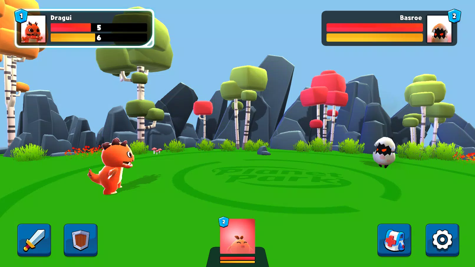 Tangkapan skrin Planet Park Battle