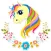 Printable Cute Unicorn Coloring Page for Girls