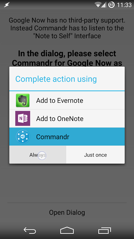 Commandr for Google Now应用截图