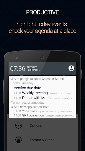 Calendar Status Pro Screenshots