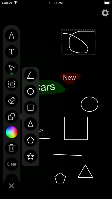 Virtual Whiteboard Screenshots