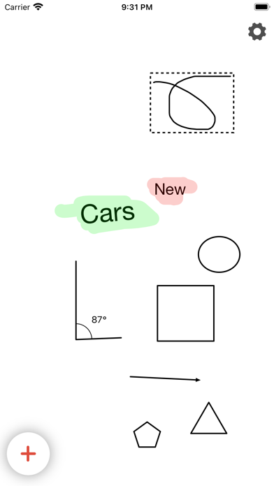 Virtual Whiteboard Screenshots