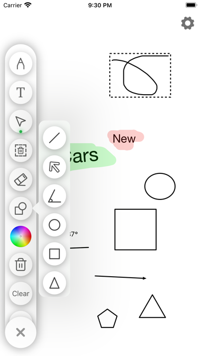Virtual Whiteboard Screenshots