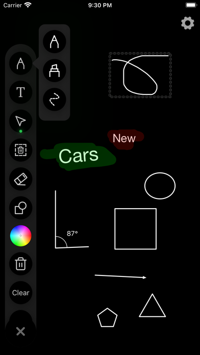 Virtual Whiteboard Screenshots