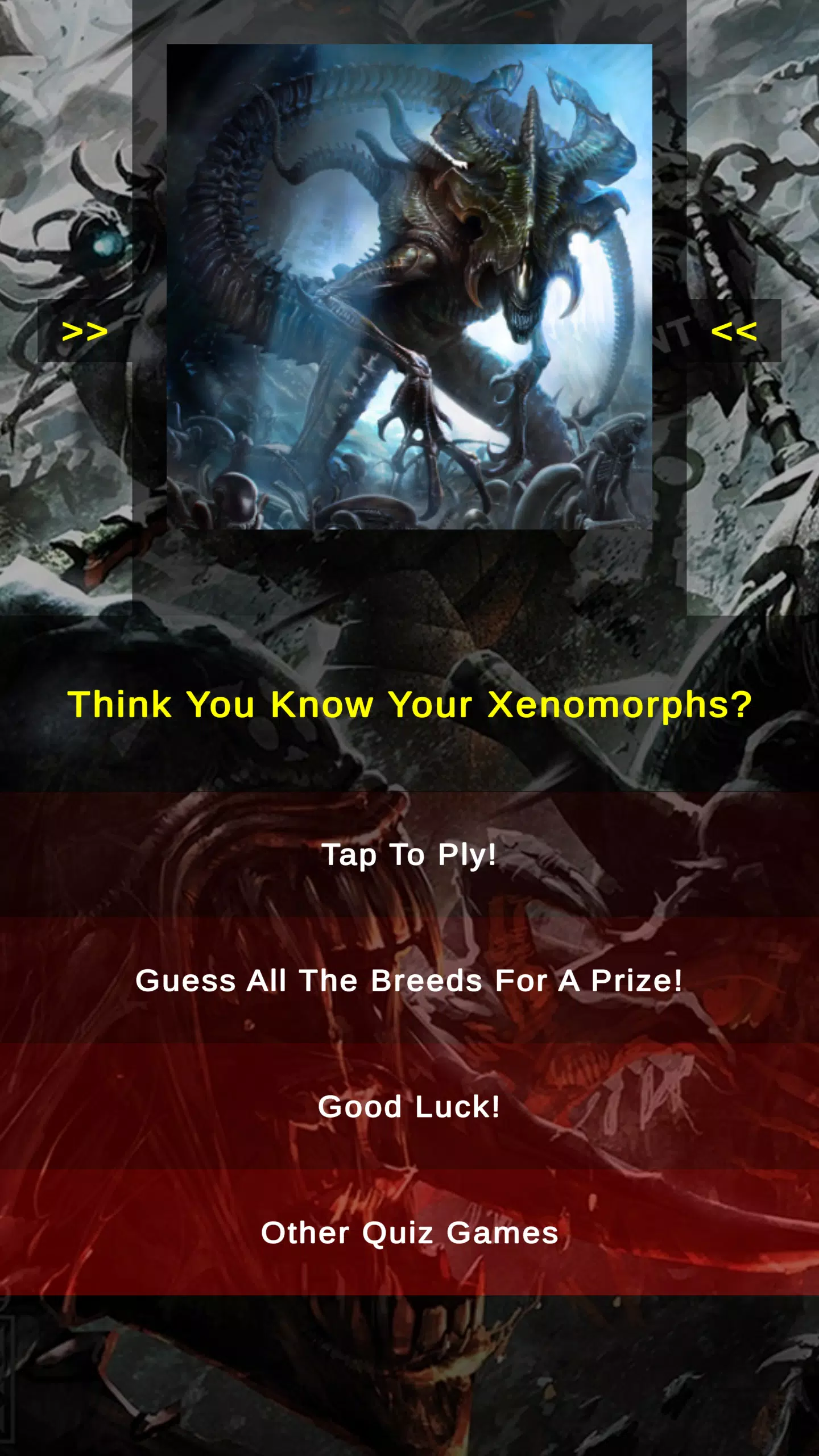 Xenomorph Alien Quiz Screenshots