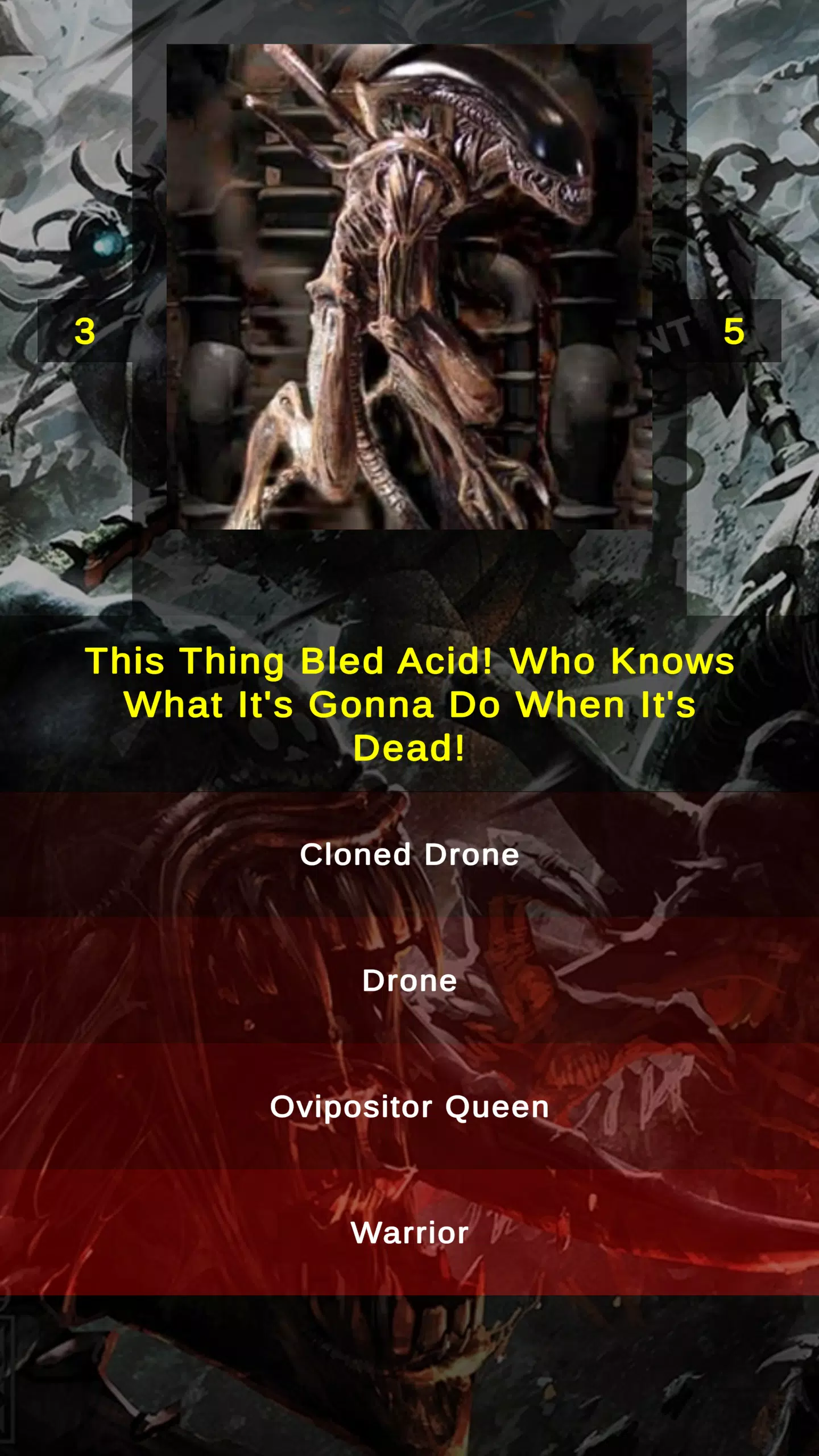 Xenomorph Alien Quiz Screenshots