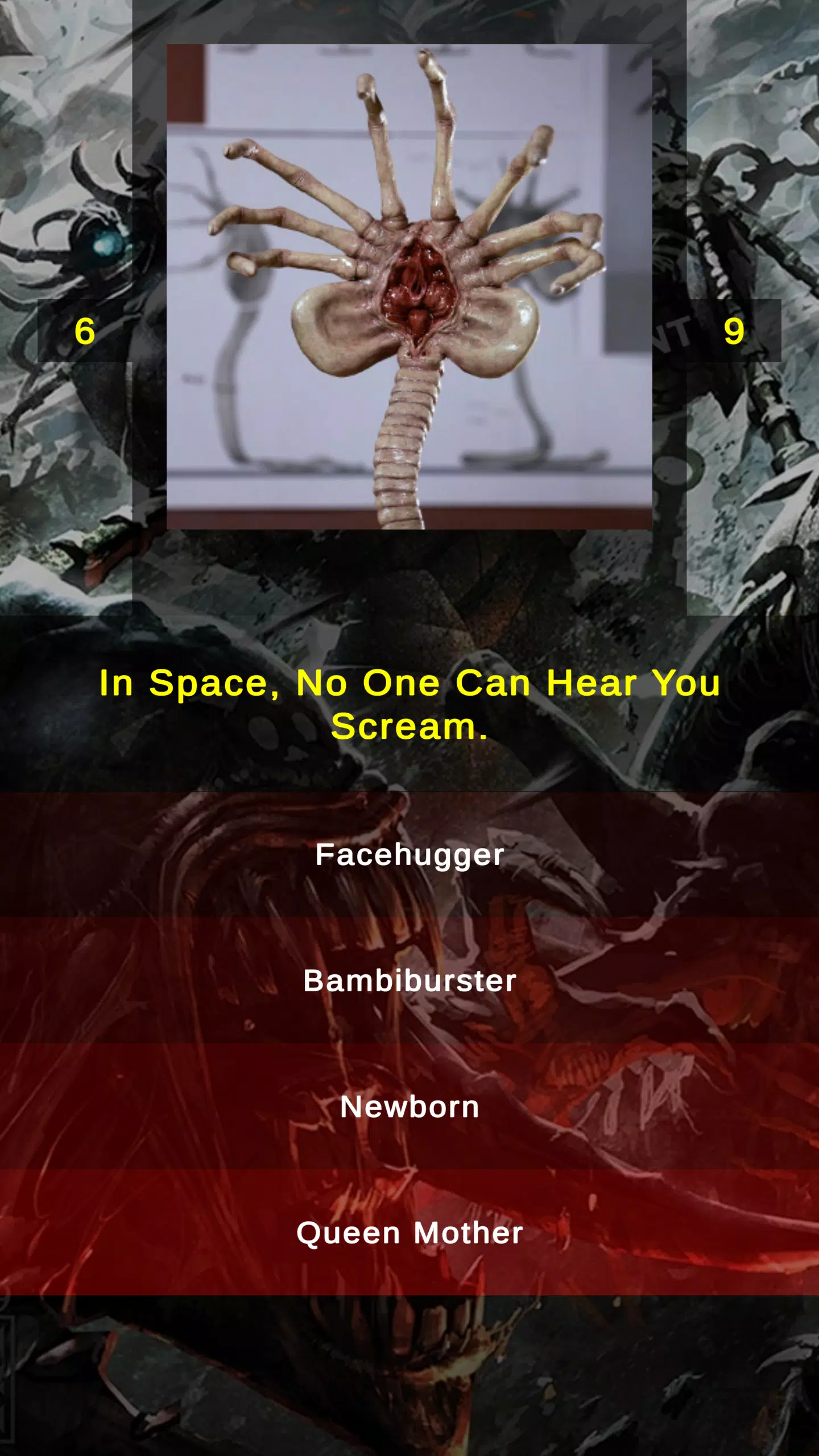 Xenomorph Alien Quiz Screenshots