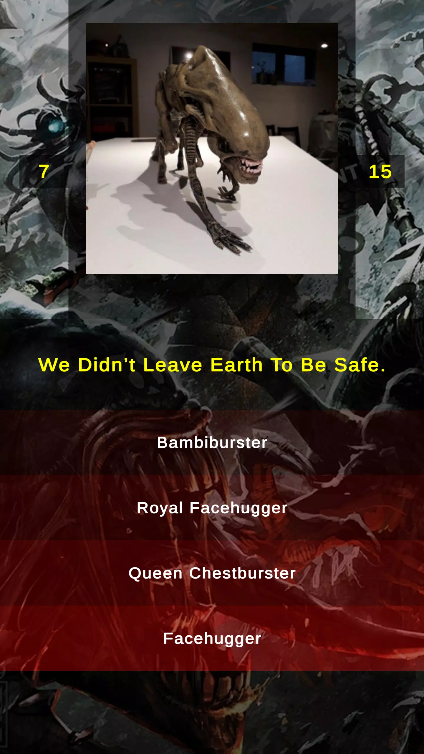 Xenomorph Alien Quiz Screenshots