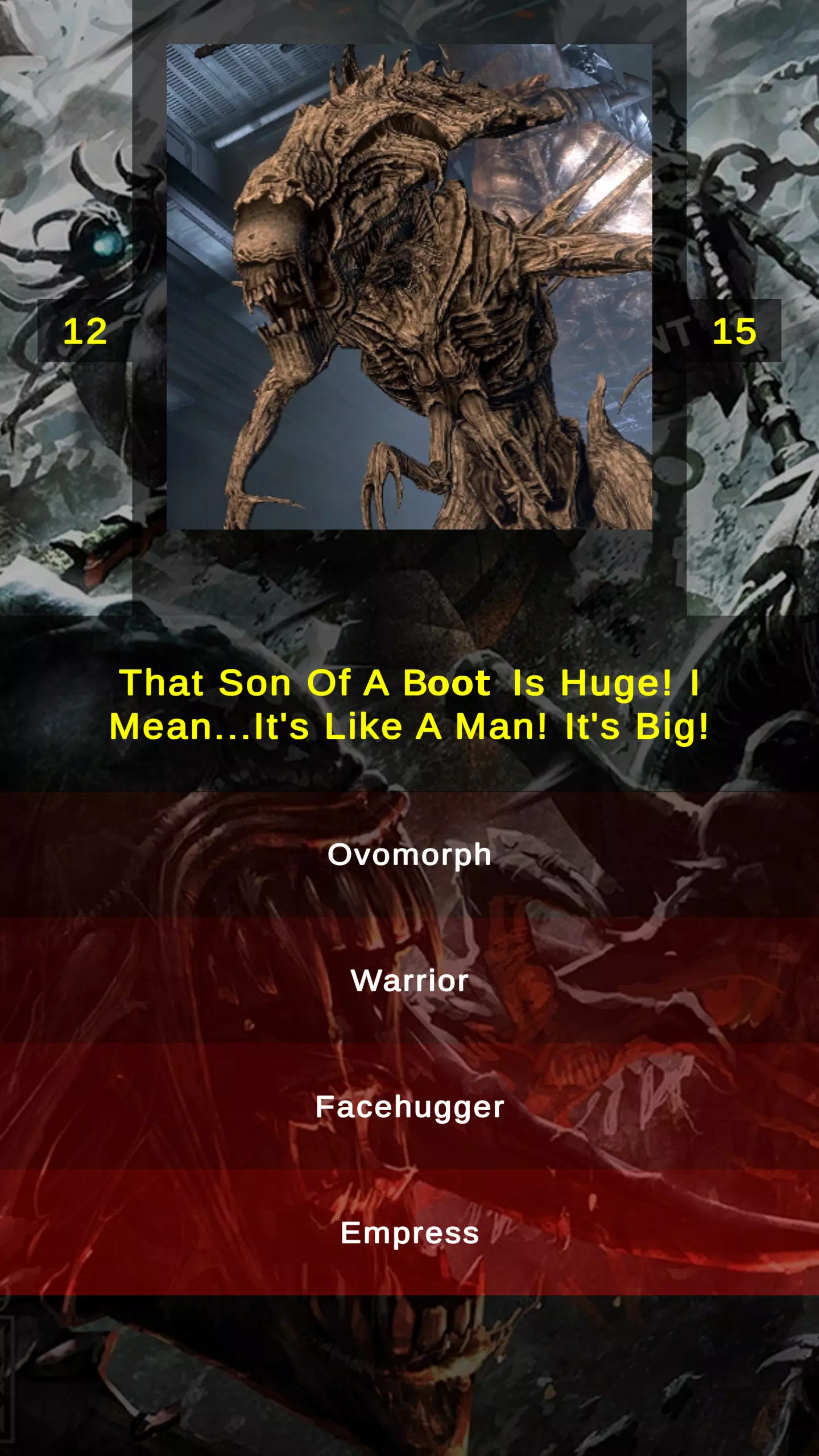 Xenomorph Alien Quiz Screenshots