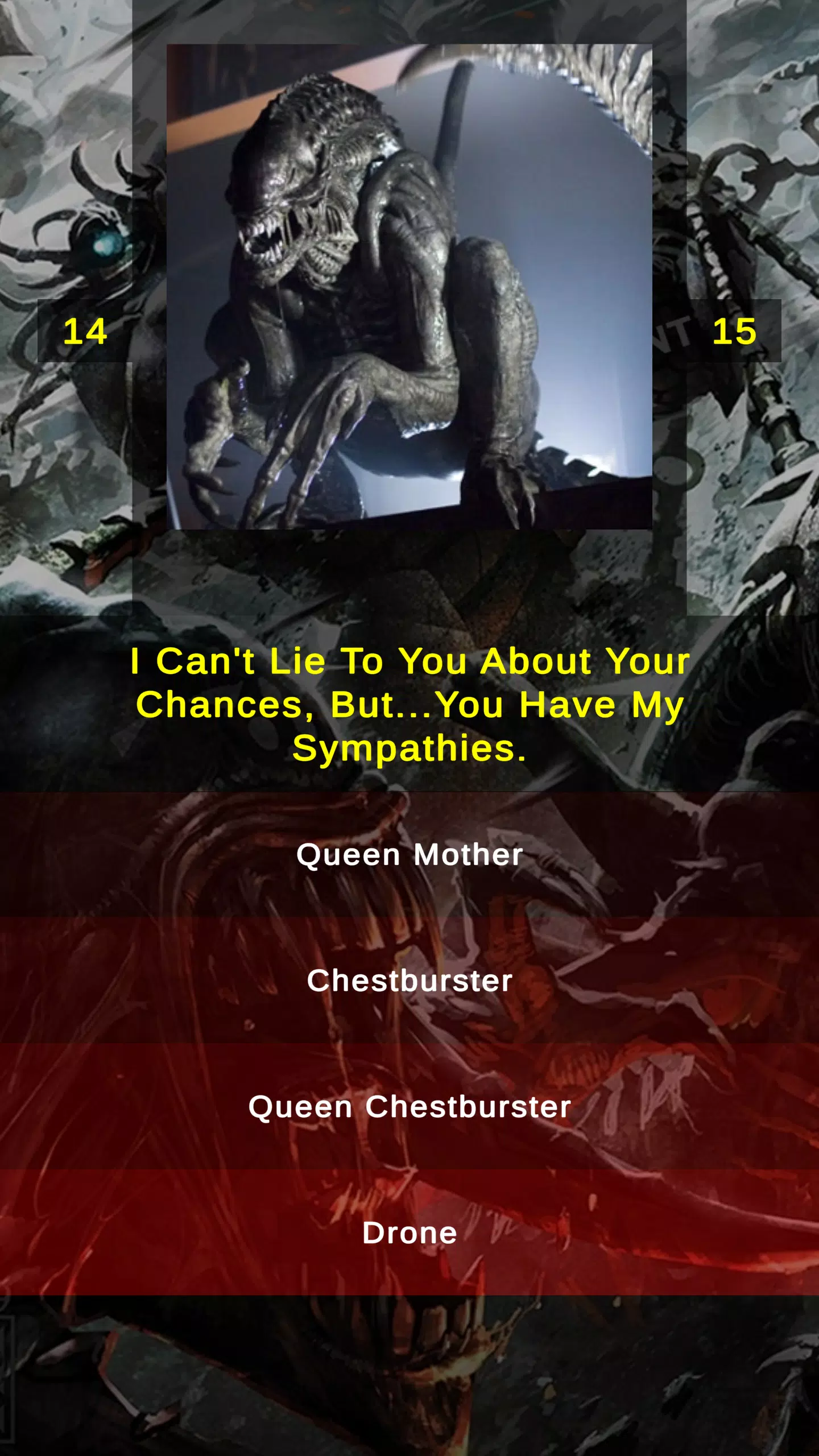 Xenomorph Alien Quiz Screenshots