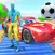 Superheroes lightning car race