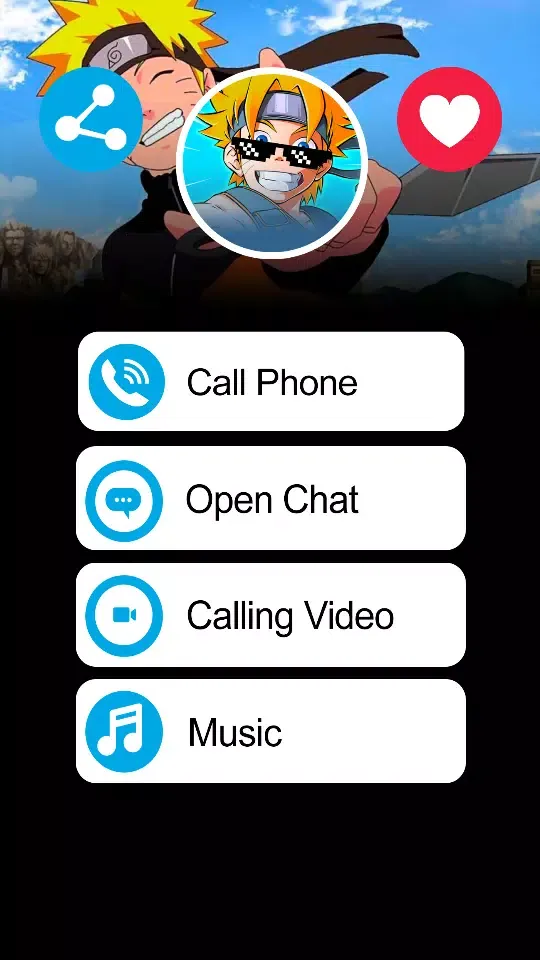Fake call Naruto Screenshots