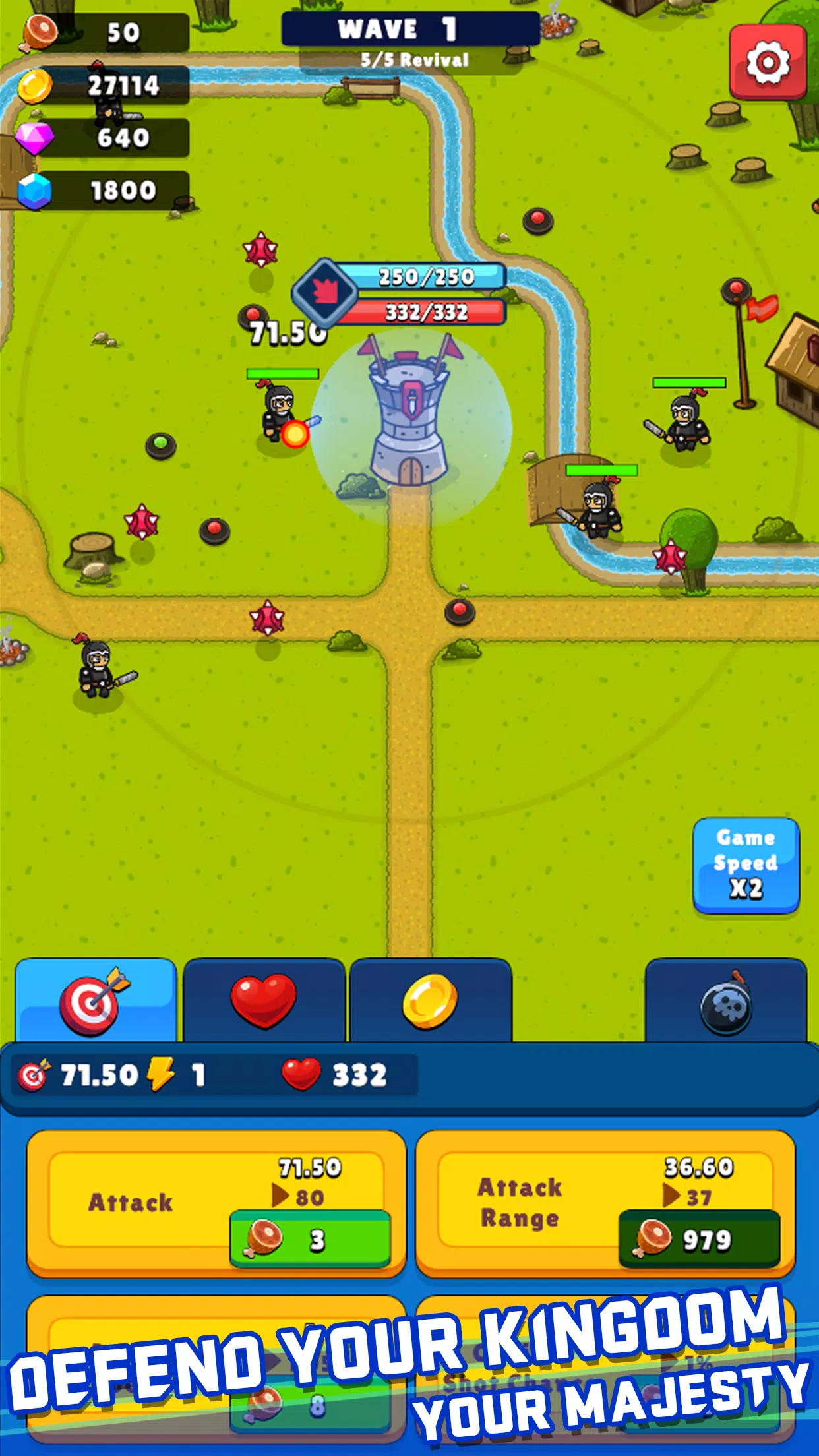 Idle Castle Tower Defense TD स्क्रीनशॉट