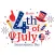4th July USA Stickers