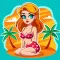 Beach Girl Stickers