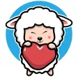 Sheep Love Animated Stickers