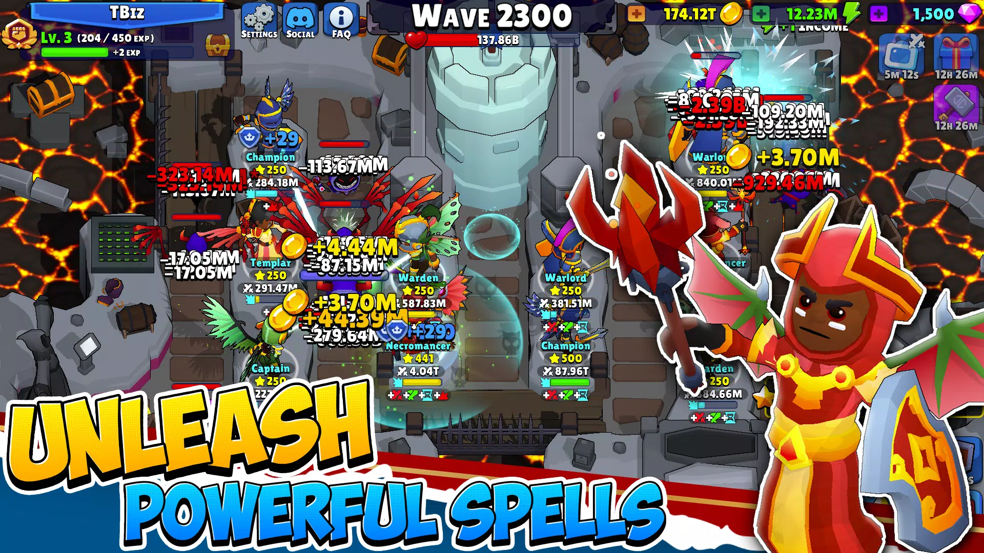 Idle Hero TD Tower Defense RPG Screenshots