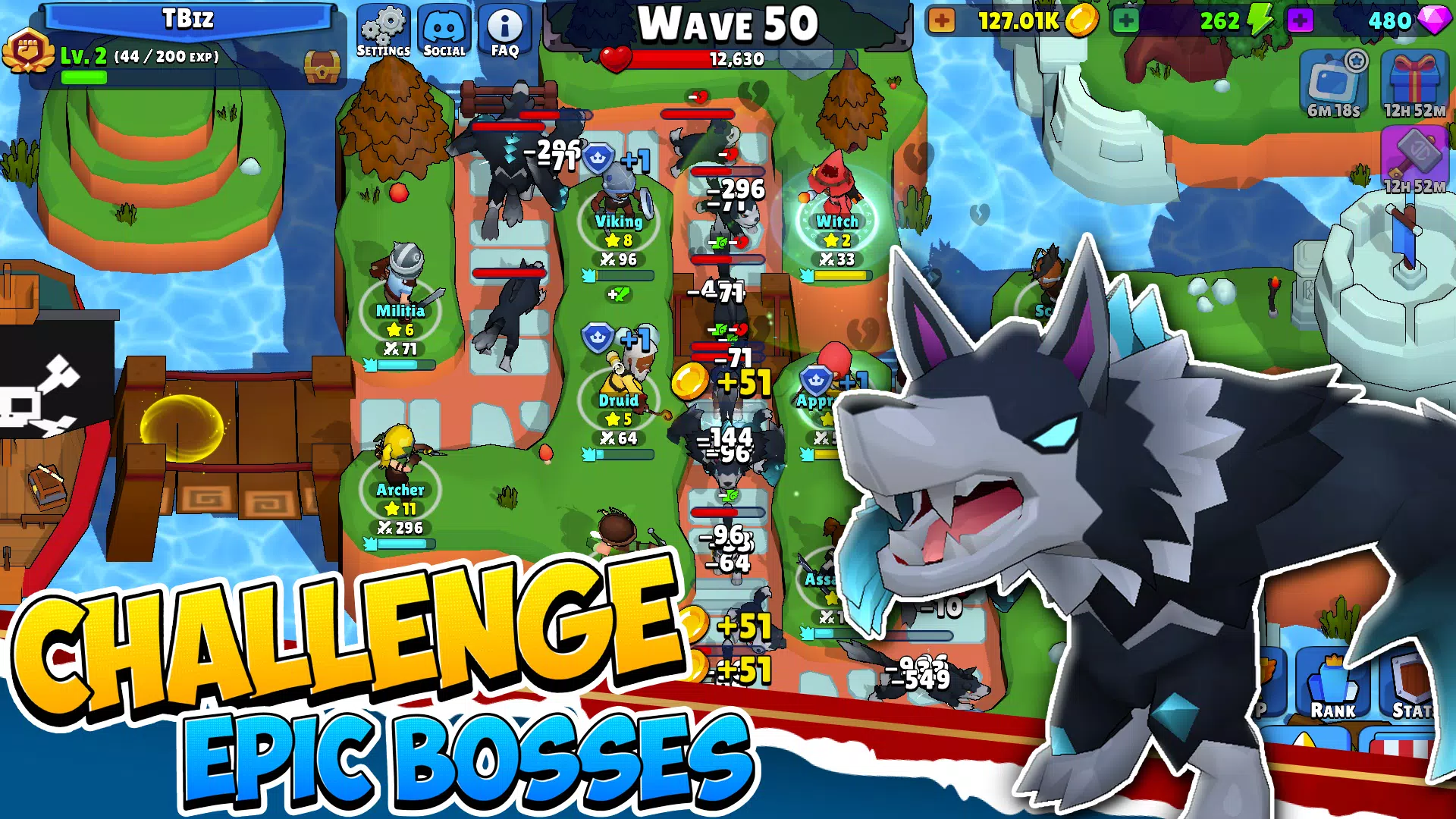 Idle Hero TD Tower Defense RPG Screenshots