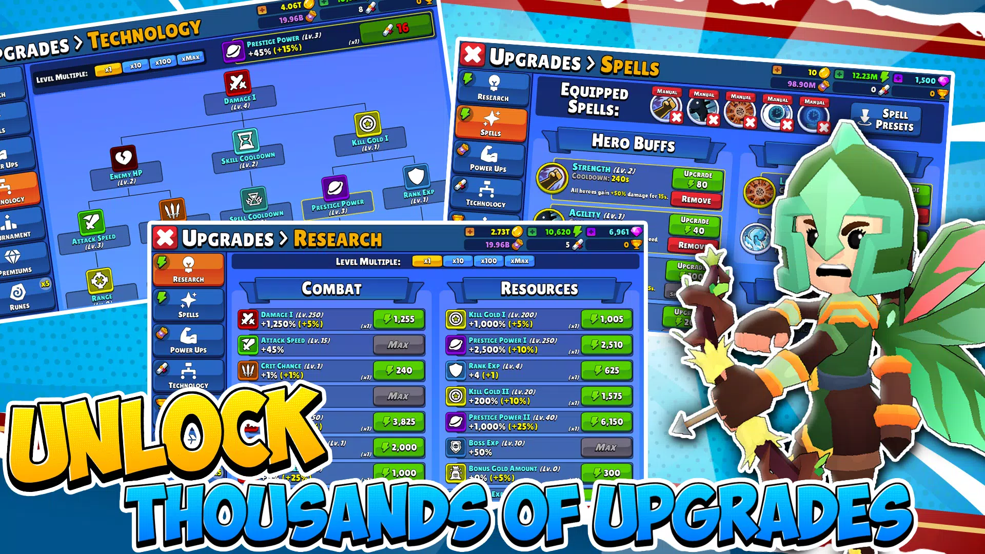 Idle Hero TD Tower Defense RPG Screenshots