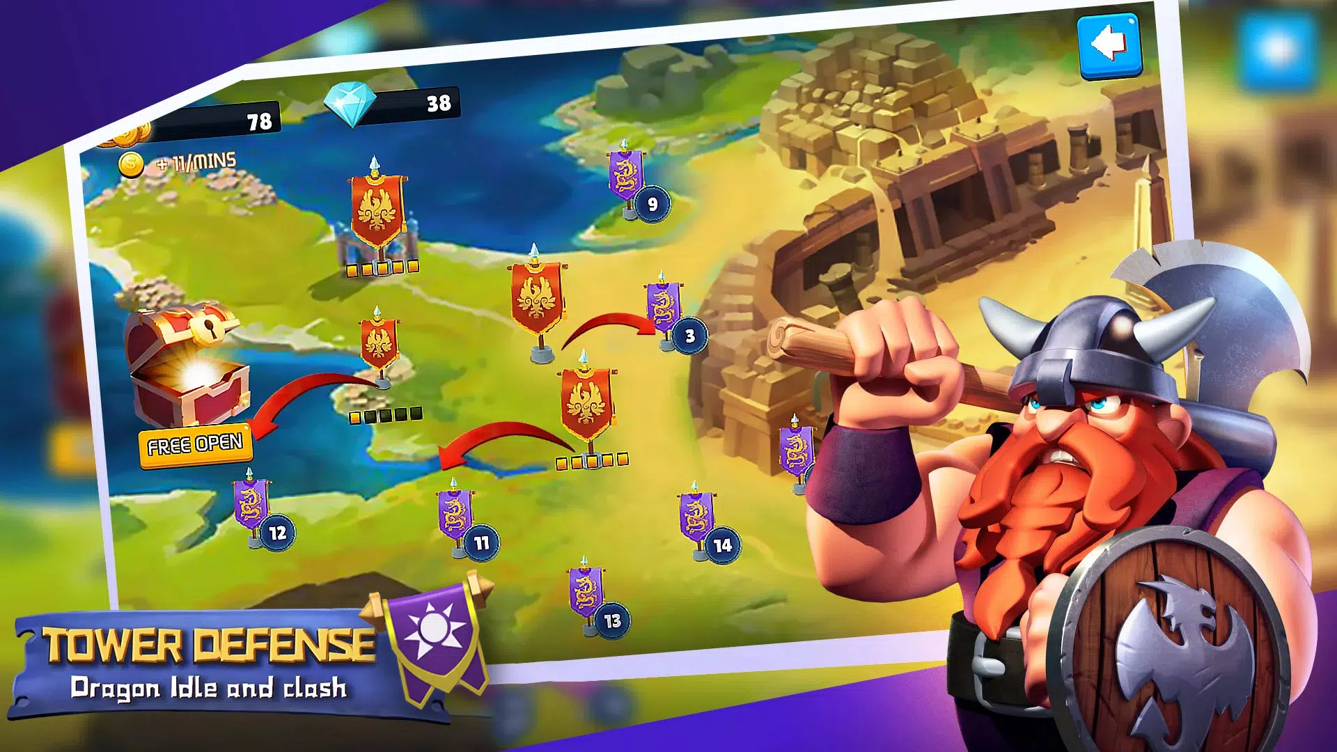 Tower defense:Idle and clash Screenshots