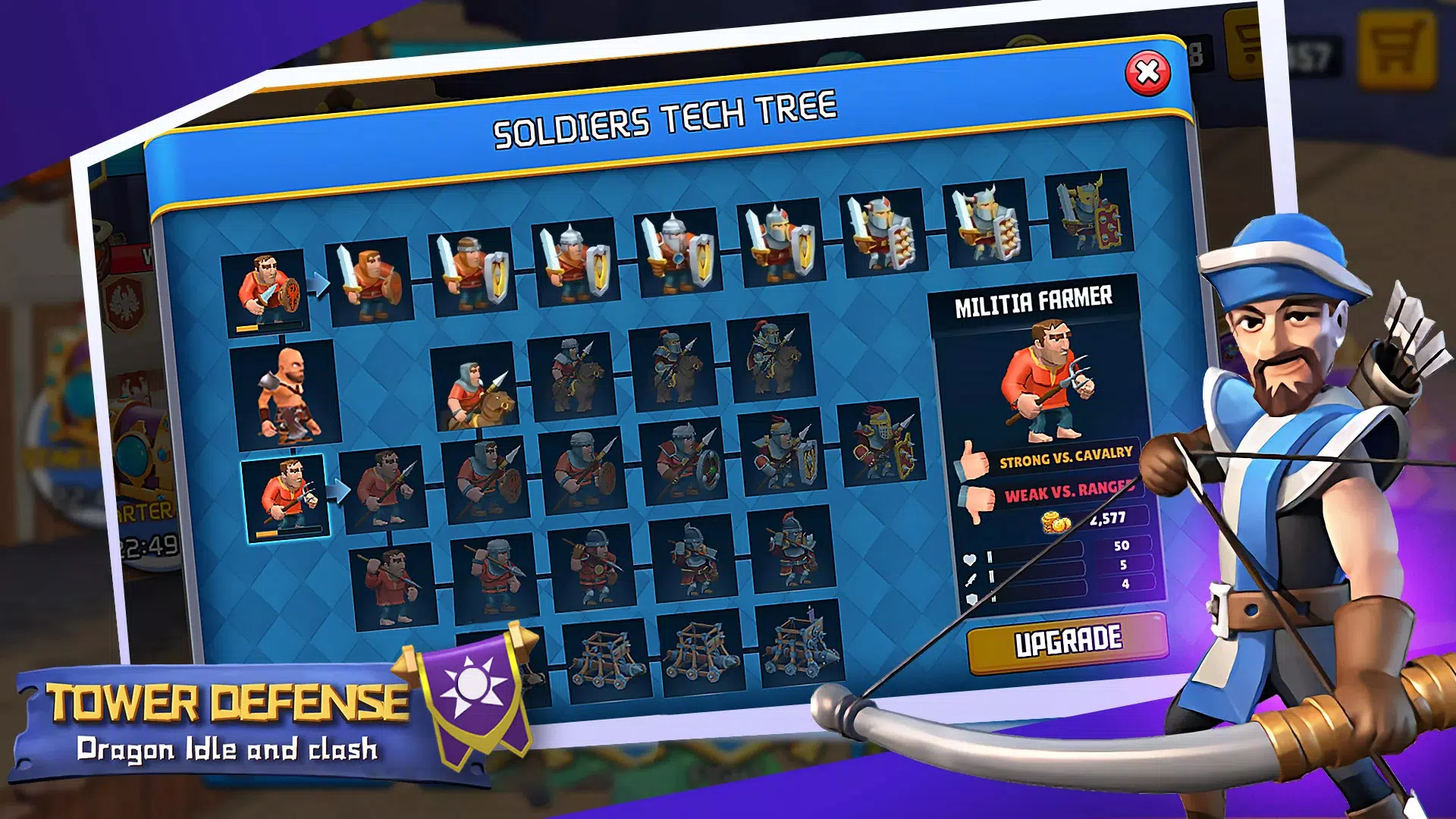 Tower defense:Idle and clash Screenshots