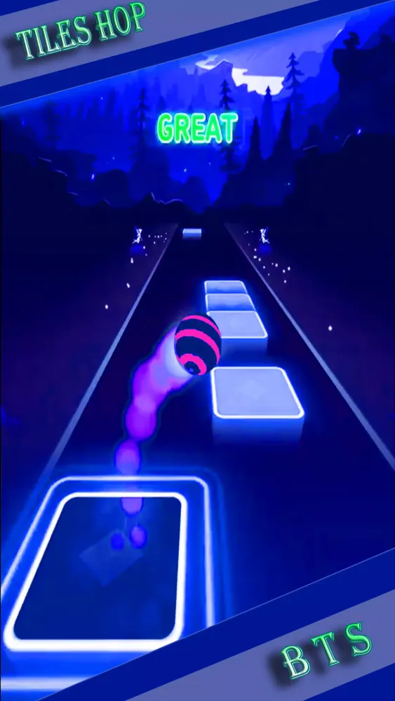 BTS Yet To Come Tiles Hop Screenshots
