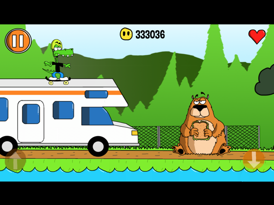 Tangkapan layar Skater Gator iPad 