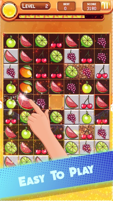Happy Fruit Bunny Match 3 Game Screenshots