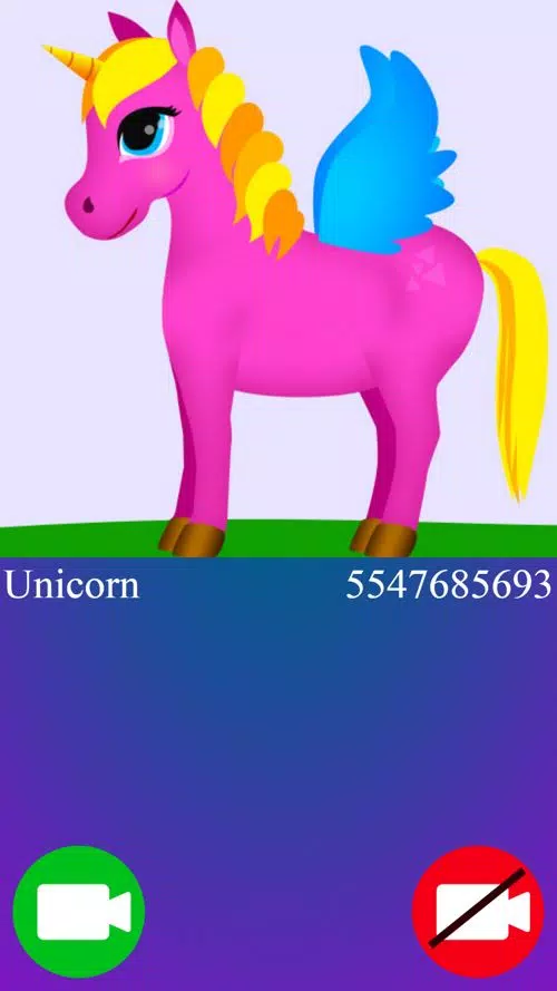unicorn fake video call game Screenshots
