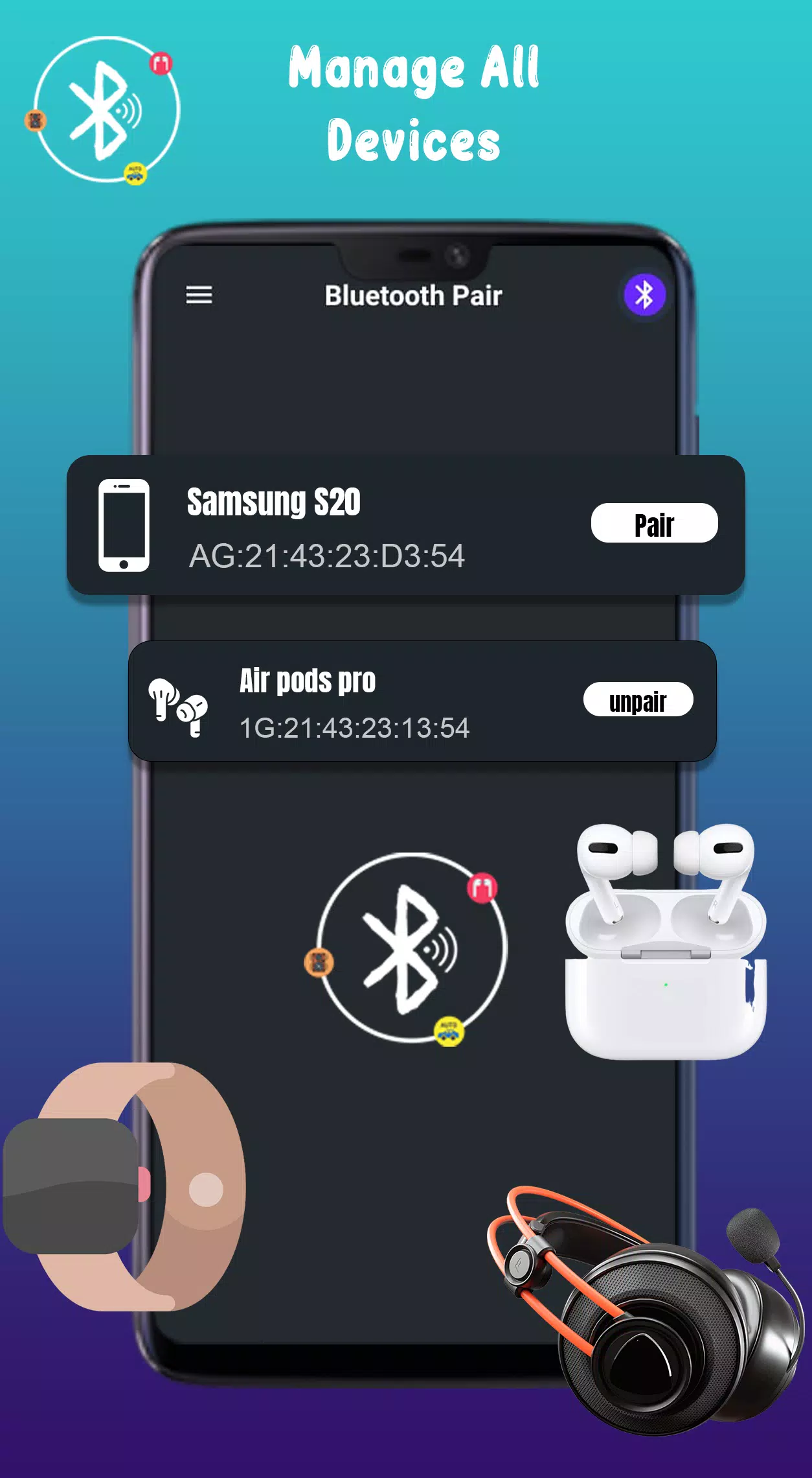 Bluetooth Auto Connect BT Pair Screenshots