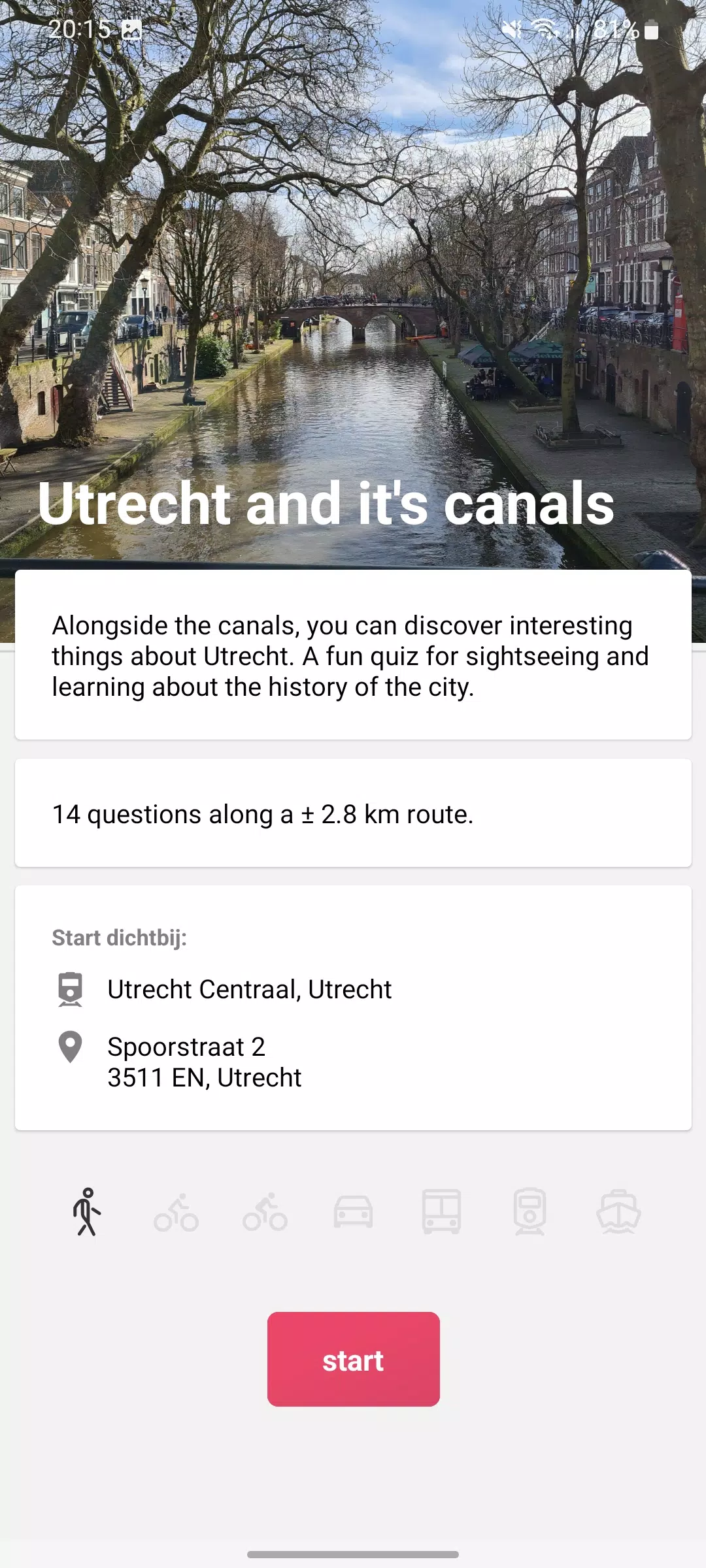 Utrecht Quiz Tour Screenshots