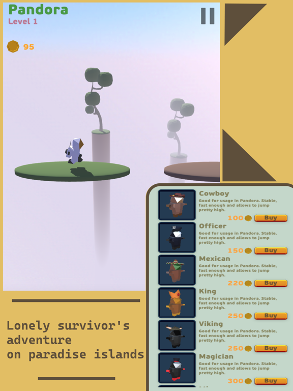 Capturas de tela do Paradise Lonely Survivor iPad