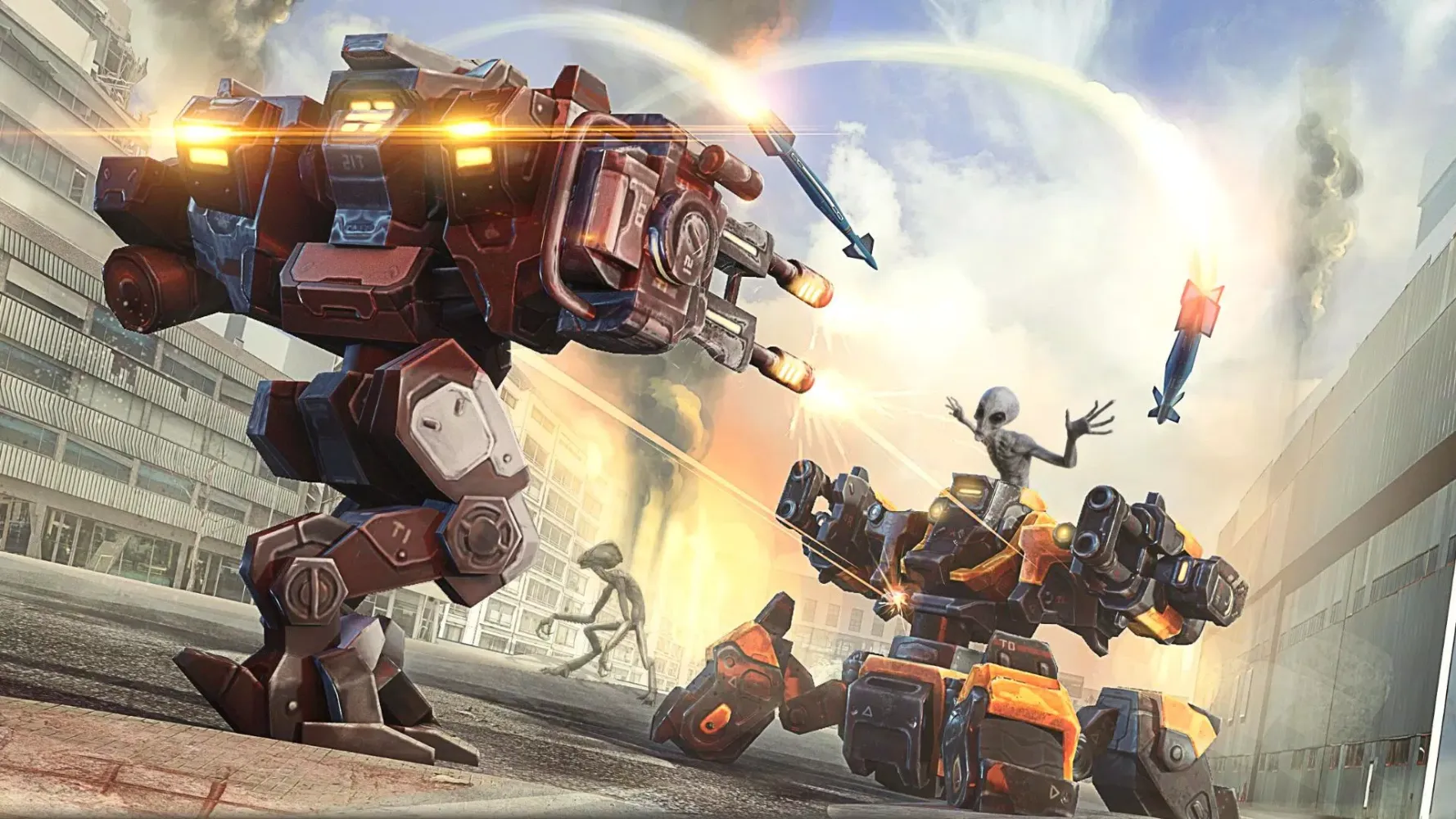 Robots vs Aliens - Robowars Screenshots