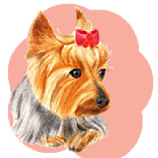 Cute Yorkie YorkieMoji Sticker Cute Yorkie YorkieMoji Sticker