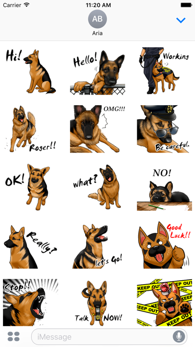 German Shepherd Dog Sticker Screenshots