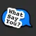 What Say You?