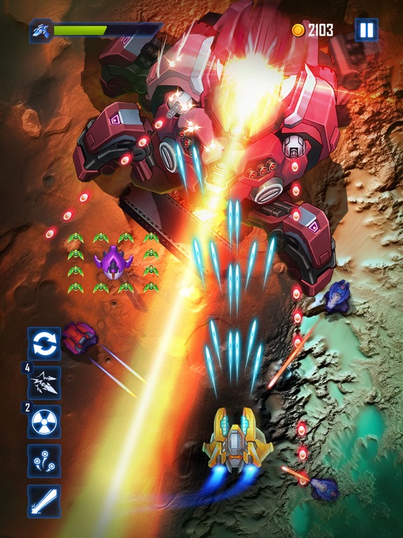 Tangkapan layar Wind Wings: Space Shooter iPad 