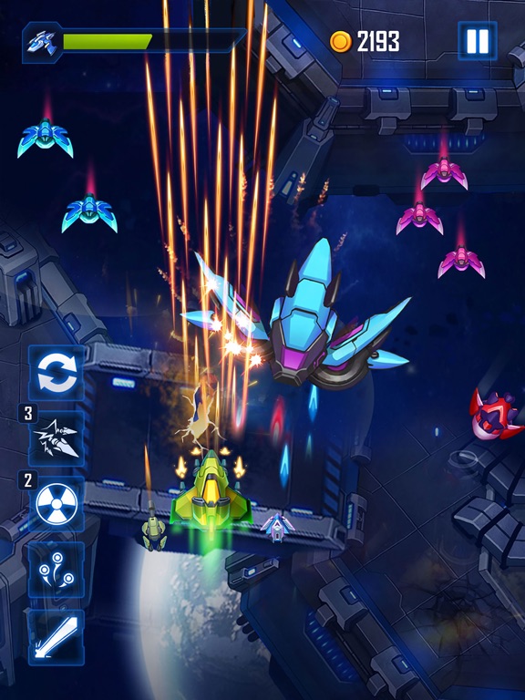 Tangkapan layar Wind Wings: Space Shooter iPad 