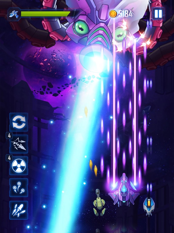 Tangkapan layar Wind Wings: Space Shooter iPad 