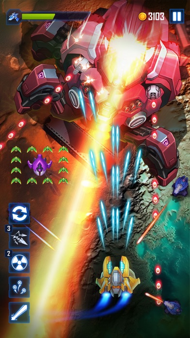 Tangkapan layar Wind Wings: Space Shooter