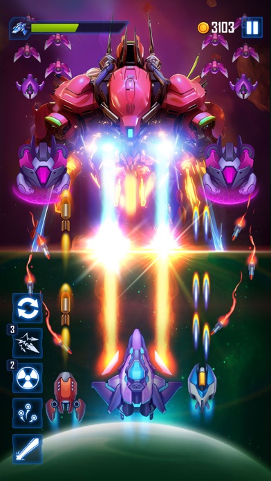 Tangkapan layar Wind Wings: Space Shooter