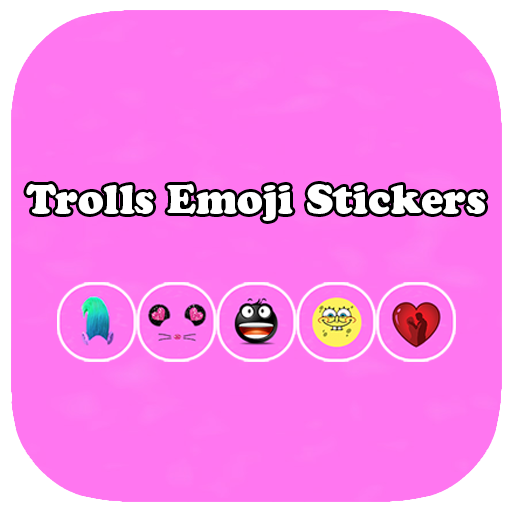 Trolls Emoji Stickers Face