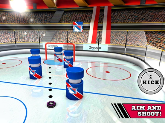 Pin Hockey - Ice Arena - Glow like a superstar air master iPad  スクリーンショット