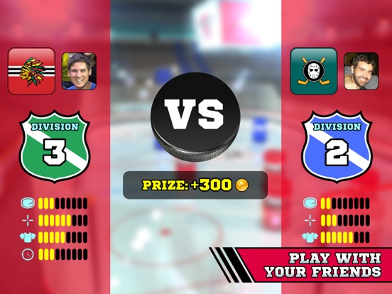 Pin Hockey - Ice Arena - Glow like a superstar air master iPad  スクリーンショット