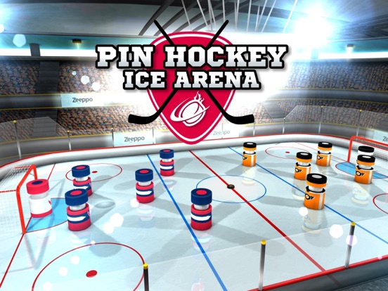 Pin Hockey - Ice Arena - Glow like a superstar air master iPad  スクリーンショット