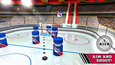 Pin Hockey - Ice Arena - Glow like a superstar air master スクリーンショット
