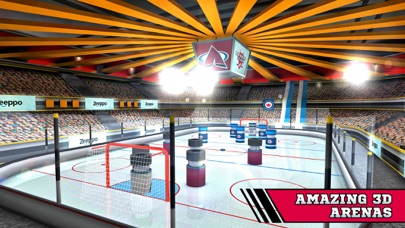 Pin Hockey - Ice Arena - Glow like a superstar air master スクリーンショット