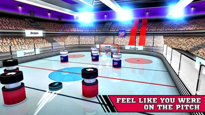 Pin Hockey - Ice Arena - Glow like a superstar air master スクリーンショット