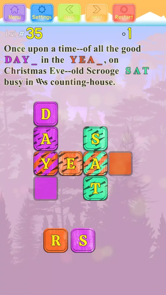 Christmas Carol Crossword Screenshots