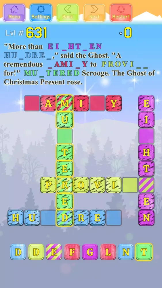 Christmas Carol Crossword Screenshots